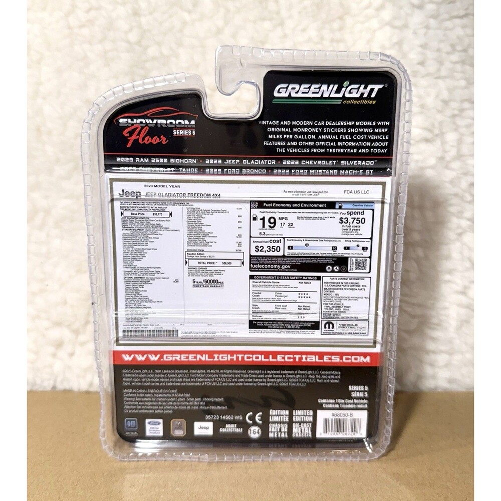 Greenlight Collectibles 2023 Jeep Gladiator Freedom Showroom Floor Series 5 - Picture 3 of 3
